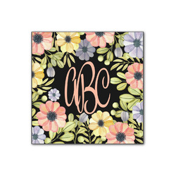 Boho Floral Wood Print - 12x12 (Personalized)