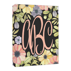 Boho Floral Canvas Print - 16x20 (Personalized)