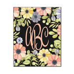 Boho Floral Wood Print - 16x20 (Personalized)