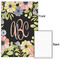 Boho Floral 20x30 - Matte Poster - Front & Back