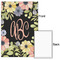 Boho Floral 24x36 - Matte Poster - Front & Back