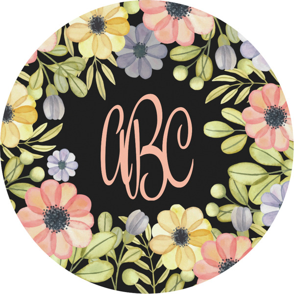 Custom Boho Floral Multipurpose Round Labels - Custom Sized (Personalized)