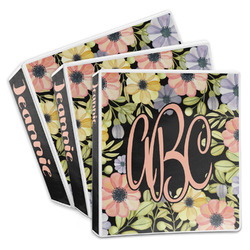 Boho Floral 3-Ring Binder (Personalized)