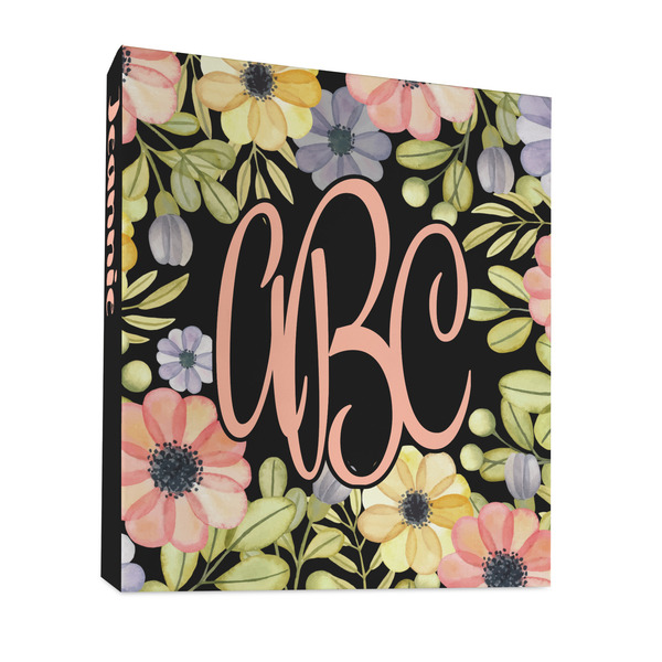 Custom Boho Floral 3 Ring Binder - Full Wrap - 1" (Personalized)