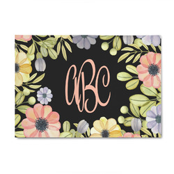 Boho Floral 4' x 6' Indoor Area Rug (Personalized)
