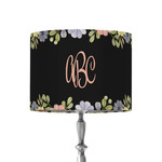 Boho Floral 8" Drum Lamp Shade - Fabric (Personalized)