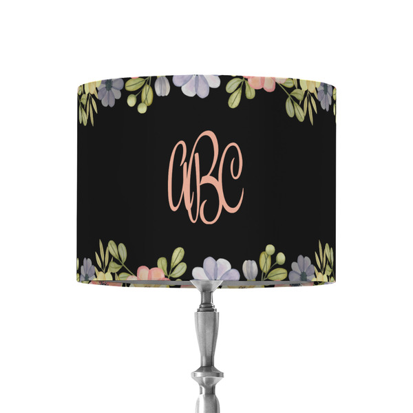 Custom Boho Floral 8" Drum Lamp Shade - Fabric (Personalized)