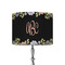 Boho Floral 8" Drum Lampshade - ON STAND (Fabric)