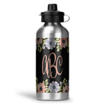 Boho Floral Water Bottles - 20 oz - Aluminum (Personalized)