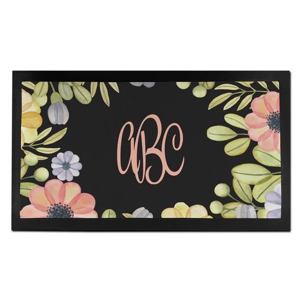 Custom Boho Floral Bar Mat - Small (Personalized)