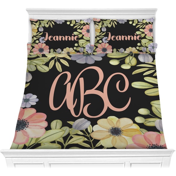 Custom Boho Floral Comforters (Personalized)