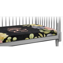 Boho Floral Crib Fitted Sheet (Personalized)