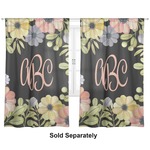 Boho Floral Curtain Panel - Custom Size (Personalized)