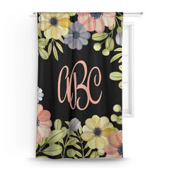 Boho Floral Curtain Panel - Custom Size (Personalized)