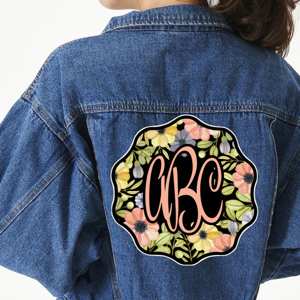 Custom Boho Floral Twill Iron On Patch - Custom Shape - 3XL (Personalized)