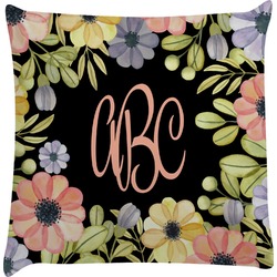Boho Floral Decorative Pillow Case (Personalized)
