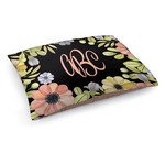 Boho Floral Dog Bed - Medium w/ Monogram