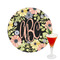 Boho Floral Drink Topper - Medium - Single with Drink