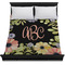 Boho Floral Duvet Cover - Queen - On Bed - No Prop