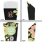 Boho Floral French Fry Favor Box - Front & Back View