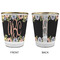 Boho Floral Glass Shot Glass - with gold rim - APPROVAL