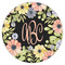 Boho Floral Icing Circle - Large - Single