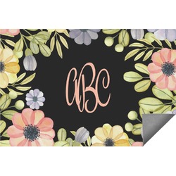 Boho Floral Indoor / Outdoor Rug - 8'x10' (Personalized)