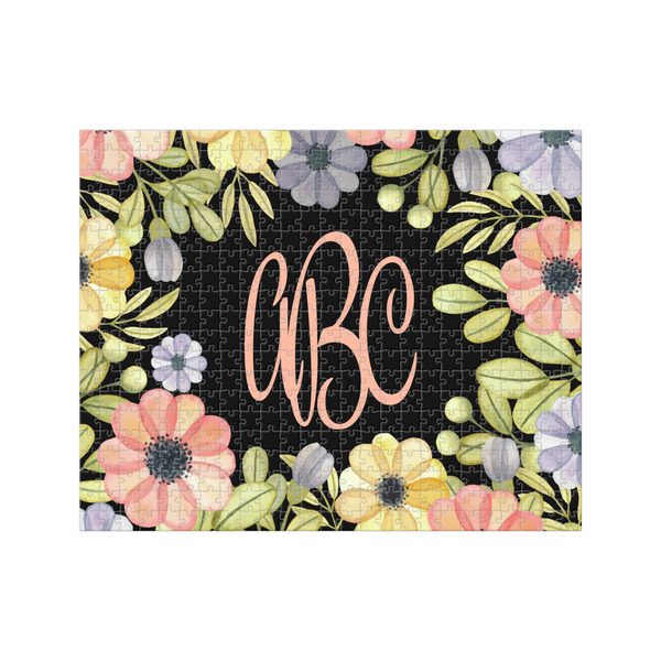 Custom Boho Floral 500 pc Jigsaw Puzzle (Personalized)