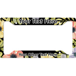 Boho Floral License Plate Frame - Style A (Personalized)