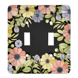 Boho Floral Light Switch Cover (2 Toggle Plate)