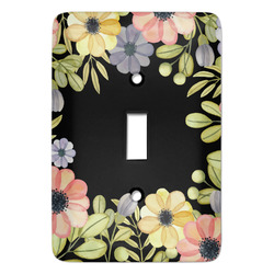 Boho Floral Light Switch Cover (Single Toggle)