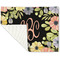 Boho Floral Linen Placemat - Folded Corner (single side)