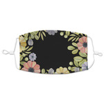 Boho Floral Adult Cloth Face Mask - XLarge