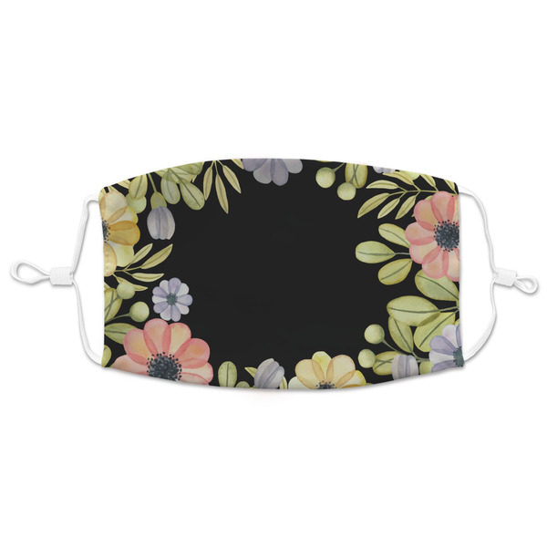 Custom Boho Floral Adult Cloth Face Mask - XLarge