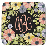 Boho Floral Memory Foam Bath Mat - 48"x48" (Personalized)