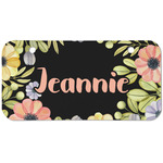 Boho Floral Mini/Bicycle License Plate (2 Holes) (Personalized)