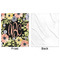 Boho Floral Minky Blanket - 50"x60" - Single Sided - Front & Back