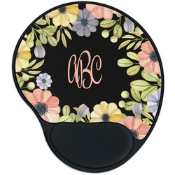 Boho Floral Mouse Pad with Wrist Support