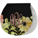 Boho Floral Burp Pad - Velour w/ Monogram