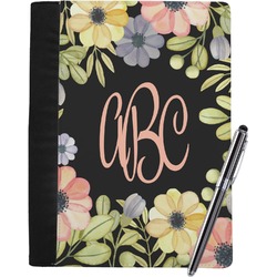 Boho Floral Notebook Padfolio - Large w/ Monogram