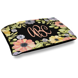 Boho Floral Outdoor Dog Bed - Large (Personalized)