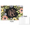 Boho Floral Disposable Paper Placemat - Front & Back