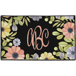 Boho Floral Door Mat - 60"x36" (Personalized)