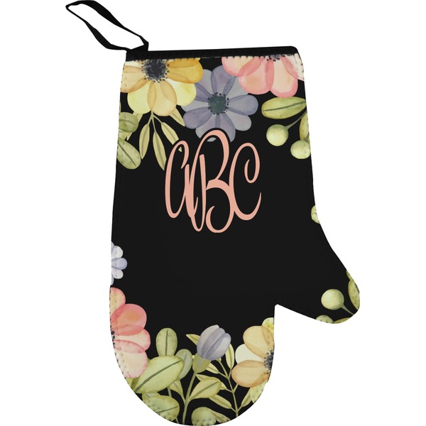 Custom Boho Floral Oven Mitt (Personalized)