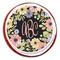 Boho Floral Printed Icing Circle - Large - On Cookie