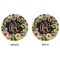 Boho Floral Round Linen Placemats - APPROVAL (double sided)