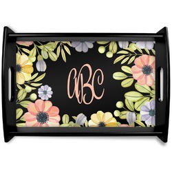 Boho Floral Wooden Tray (Personalized)