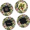 Boho Floral Set of Lunch / Dinner Plates