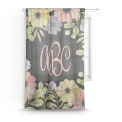 Boho Floral Sheer Curtain - 50"x84" (Personalized)