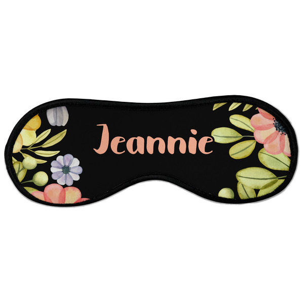 Custom Boho Floral Sleeping Eye Masks - Large (Personalized)